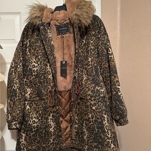 Lucky animal print coat